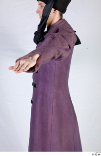  Photos Medieval Aristocrat in suit 3 Medieval clothing medieval aristocrat purple coat upper body 0004.jpg